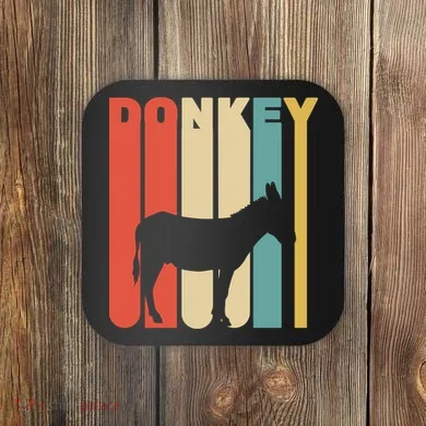 Retro Donkey Logo Coaster