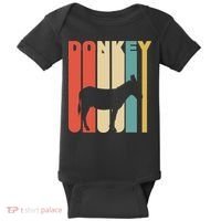 Retro Donkey Logo Baby Bodysuit thumb 0
