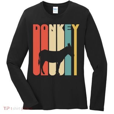Retro Donkey Logo Women's Long Sleeve Shirt