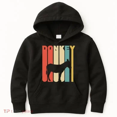 Retro Donkey Logo Kids Hoodie