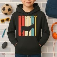 Retro Donkey Logo Kids Hoodie thumb 2