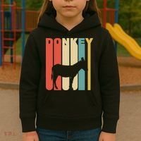 Retro Donkey Logo Kids Hoodie thumb 3