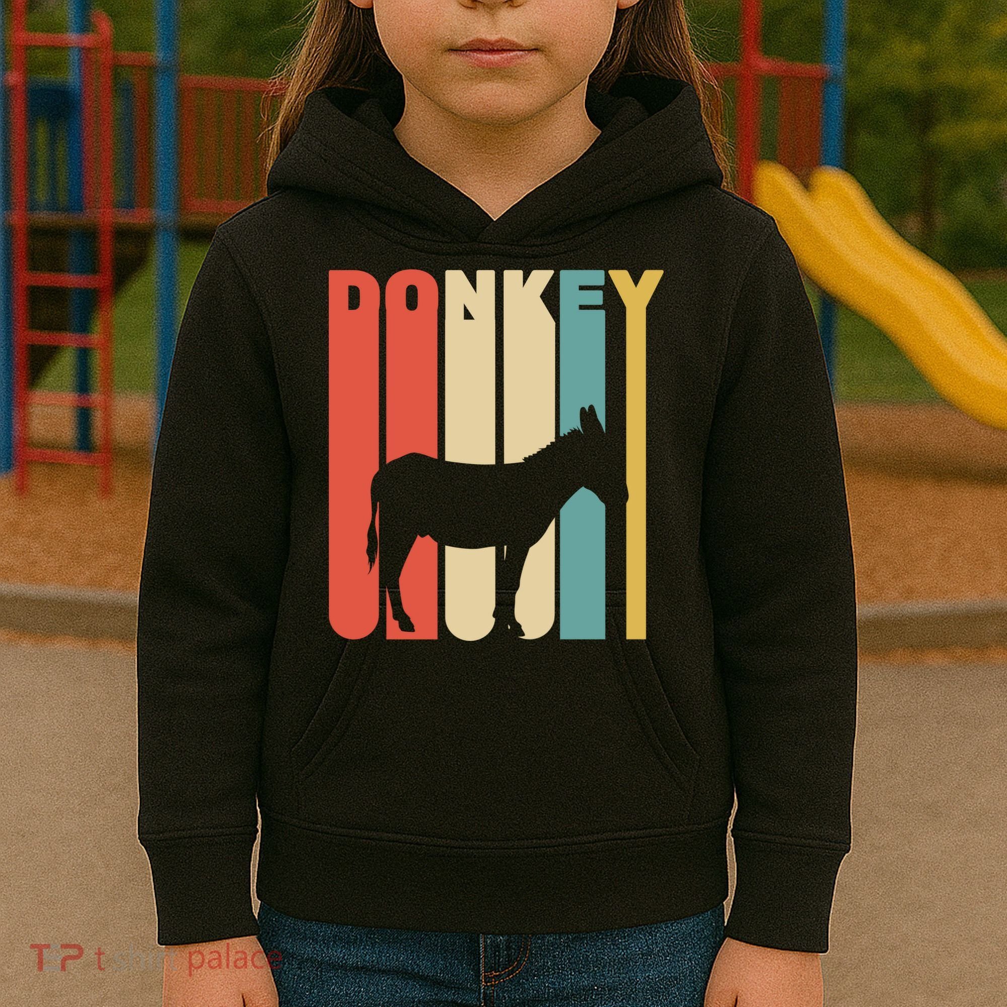 Retro Donkey Logo Kids Hoodie