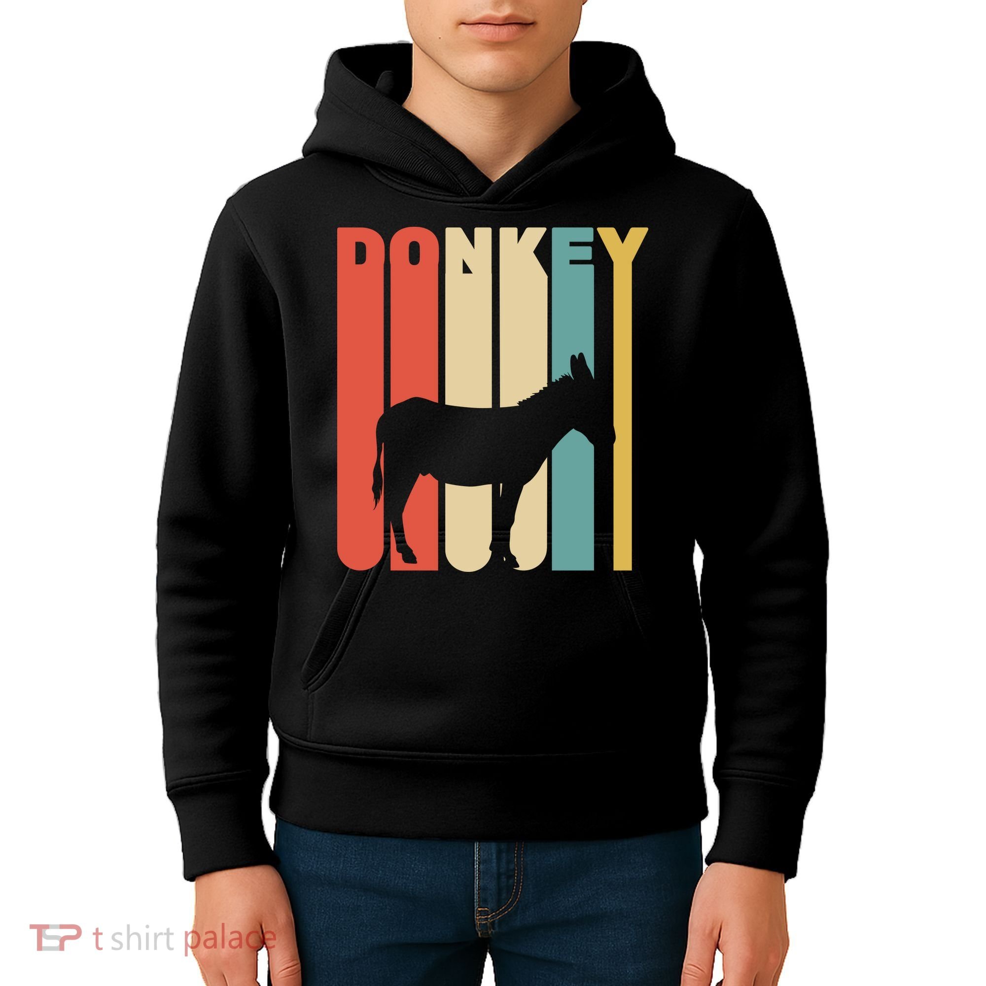 Retro Donkey Logo Kids Hoodie