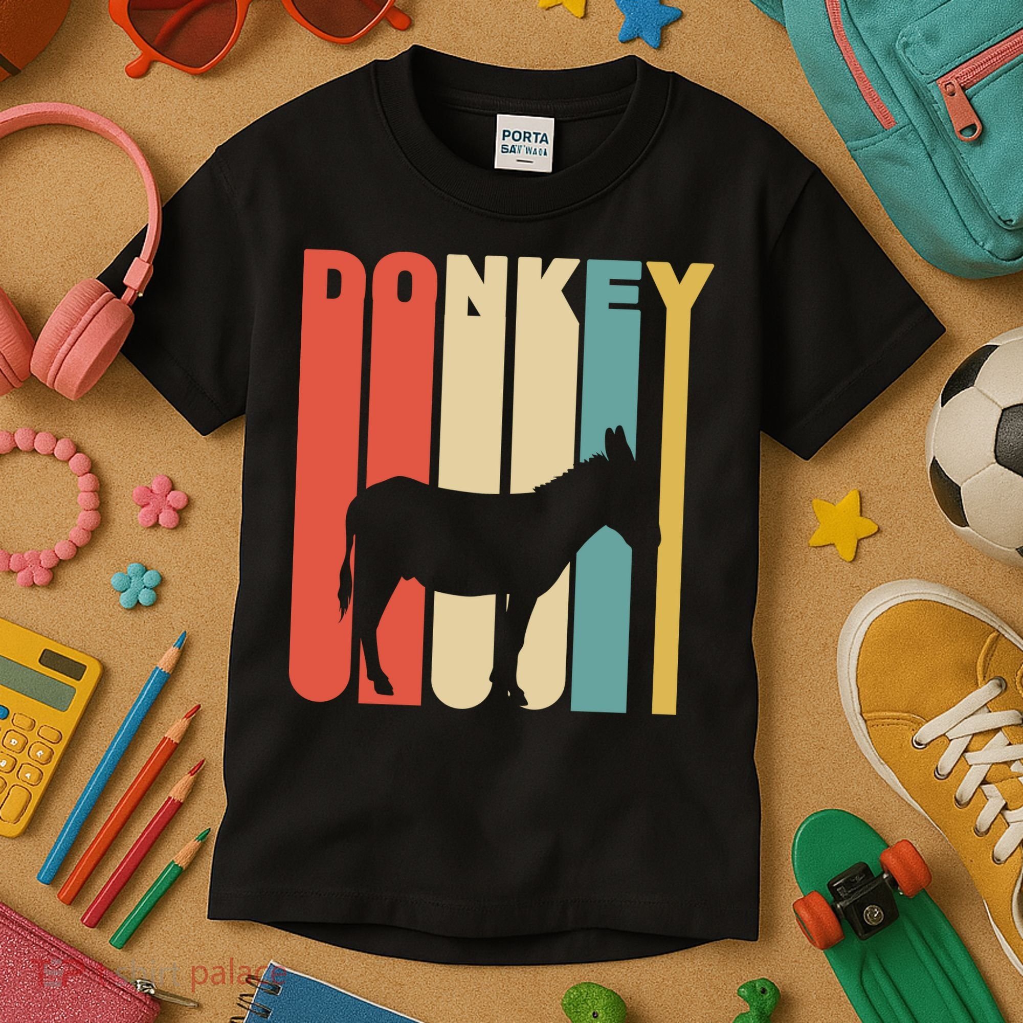 Retro Donkey Logo Kids T-Shirt