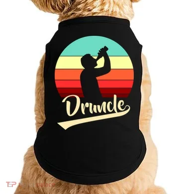 Retro Druncle Logo Doggie Tank