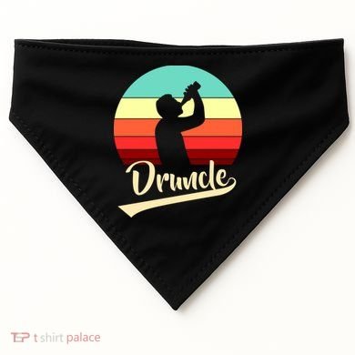 Retro Druncle Logo USA-Made Doggie Bandana