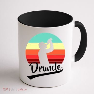 Retro Druncle Logo Coffee Mug back