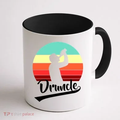 Retro Druncle Logo Coffee Mug back