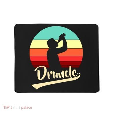 Retro Druncle Logo Mousepad