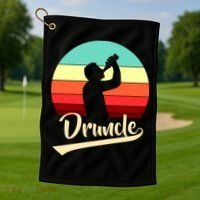 Retro Druncle Logo Golf Towel thumb 1