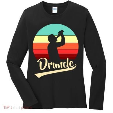 Retro Druncle Logo Women's Long Sleeve Shirt