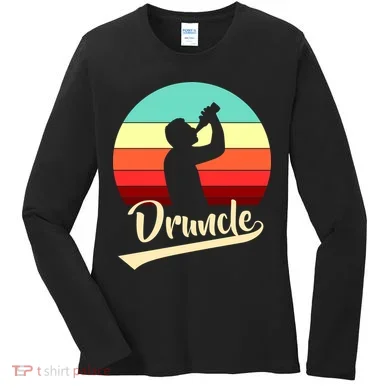 Retro Druncle Logo Women's Long Sleeve Shirt