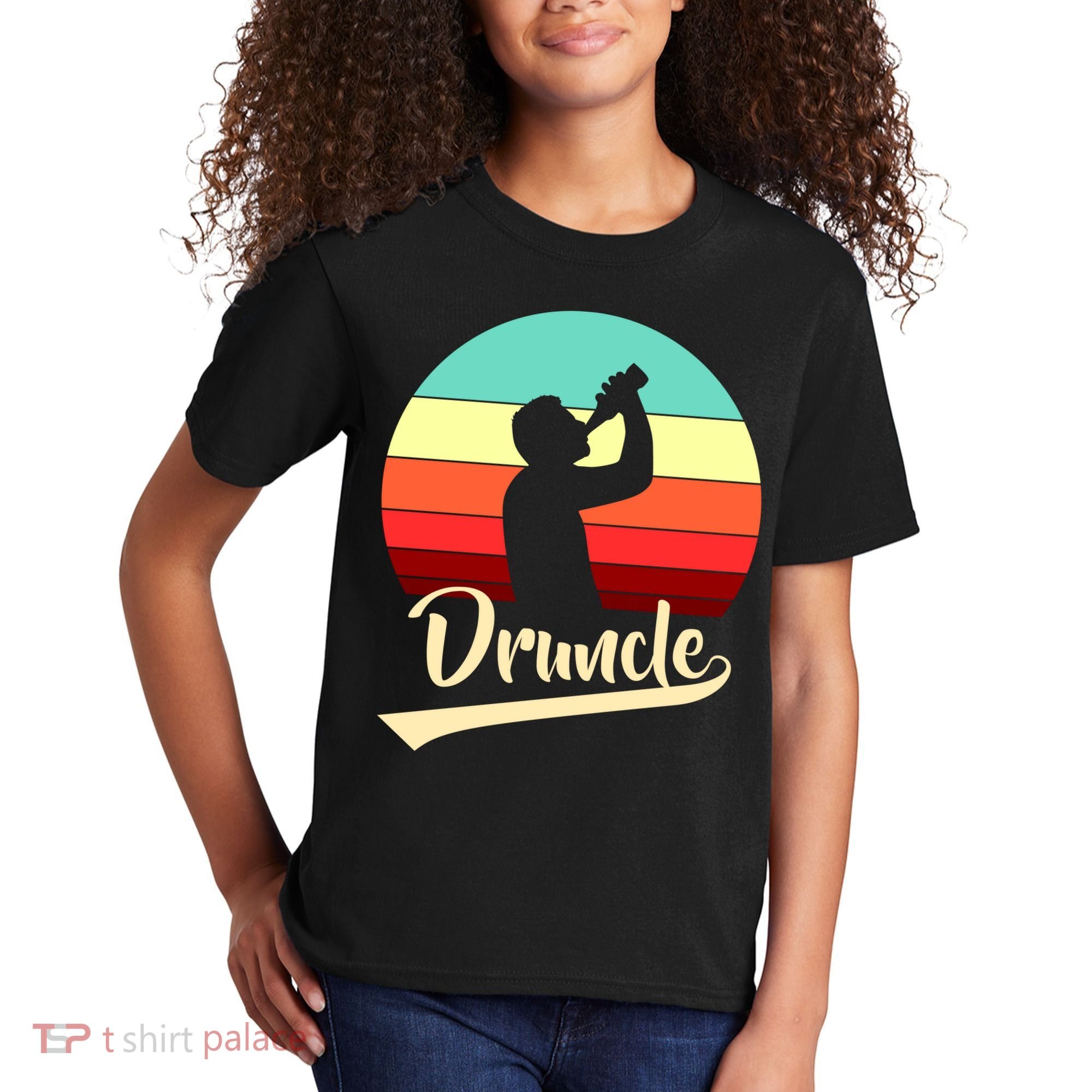 Retro Druncle Logo Kids T-Shirt