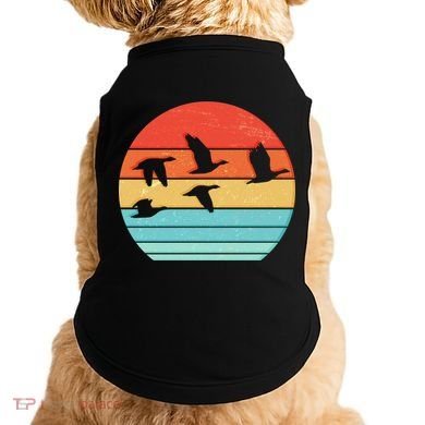 Retro Duck Hunting Sunset Doggie Tank