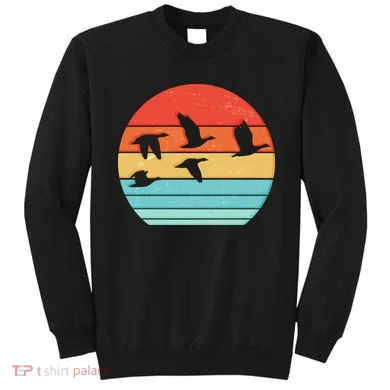 Retro Duck Hunting Sunset Sweatshirt