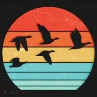 Retro Duck Hunting Sunset Bucket Hat thumb 4
