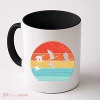 Retro Duck Hunting Sunset Coffee Mug thumb 0