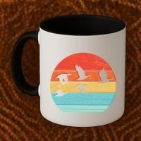 Retro Duck Hunting Sunset Coffee Mug thumb 2