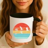 Retro Duck Hunting Sunset Coffee Mug thumb 3