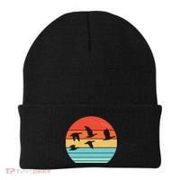 Retro Duck Hunting Sunset Beanie thumb 0