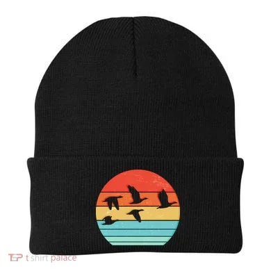 Retro Duck Hunting Sunset Beanie