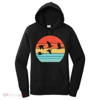 Retro Duck Hunting Sunset Women's Hoodie thumb 0