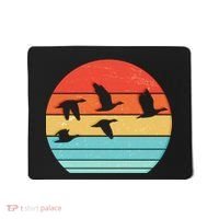 Retro Duck Hunting Sunset Mousepad thumb 0