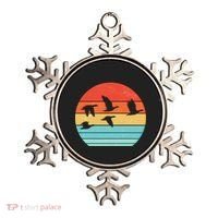 Retro Duck Hunting Sunset Ornament thumb 0