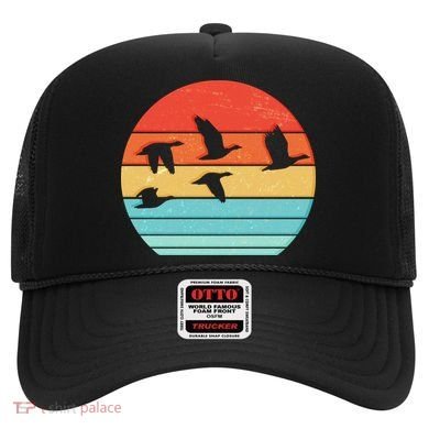 Retro Duck Hunting Sunset Hat