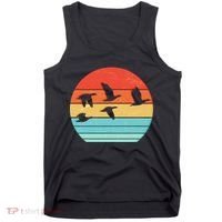 Retro Duck Hunting Sunset Tank Top thumb 0