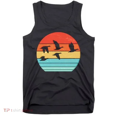 Retro Duck Hunting Sunset Tank Top