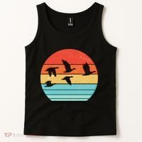 Retro Duck Hunting Sunset Tank Top thumb 2