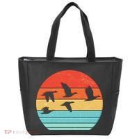 Retro Duck Hunting Sunset Tote Bag thumb 0