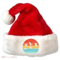 Retro Duck Hunting Sunset Santa Hat thumb 0