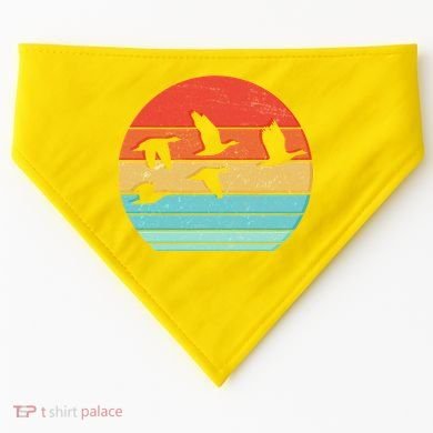 Retro Duck Hunting Sunset USA-Made Doggie Bandana