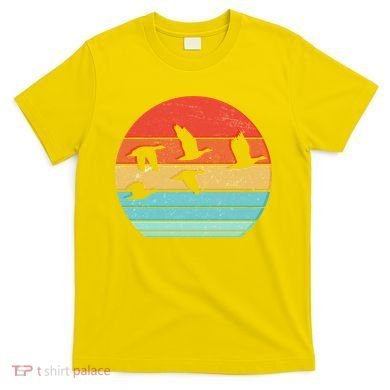 Retro Duck Hunting Sunset T-Shirt