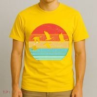 Retro Duck Hunting Sunset T-Shirt thumb 3