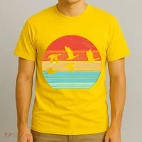Retro Duck Hunting Sunset T-Shirt thumb 3