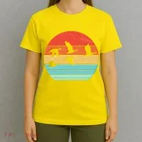 Retro Duck Hunting Sunset T-Shirt thumb 4