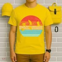 Retro Duck Hunting Sunset T-Shirt thumb 6