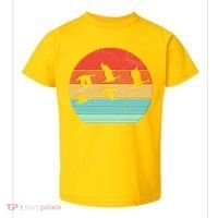 Retro Duck Hunting Sunset Toddler T-Shirt thumb 0