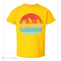 Retro Duck Hunting Sunset Toddler T-Shirt thumb 0