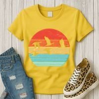 Retro Duck Hunting Sunset Women's T-Shirt thumb 3
