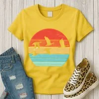 Retro Duck Hunting Sunset Women's T-Shirt thumb 3