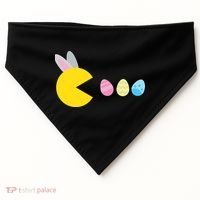 Retro Easter Egg Hunt Game USA-Made Doggie Bandana thumb 0