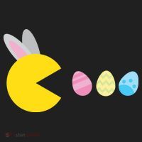 Retro Easter Egg Hunt Game Golf Towel thumb 3