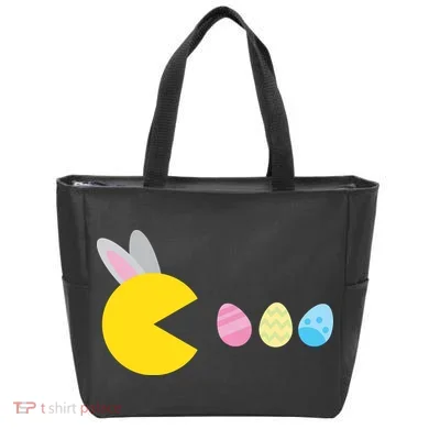 Retro Easter Egg Hunt Game Tote Bag
