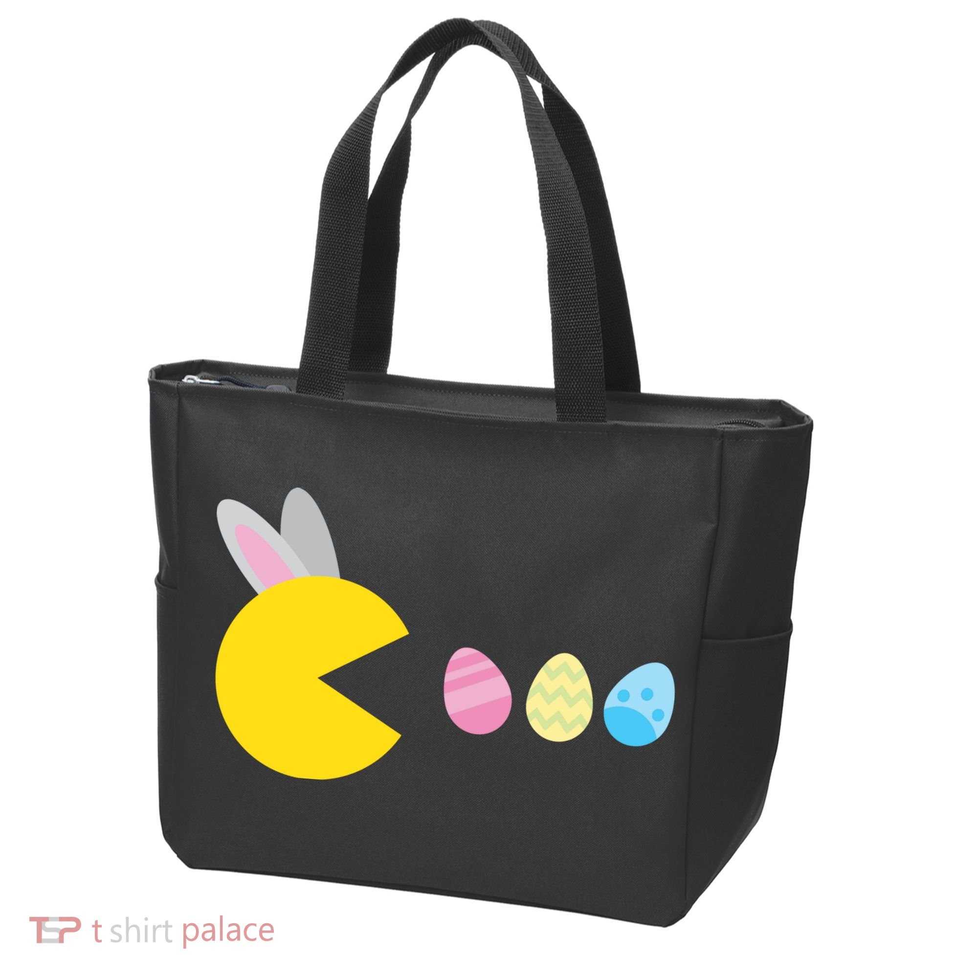 Retro Easter Egg Hunt Game Tote Bag