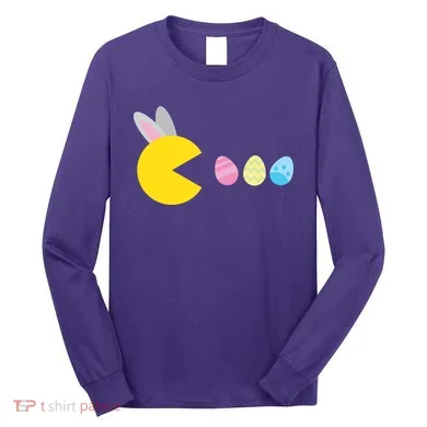 Retro Easter Egg Hunt Game Long Sleeve Shirt